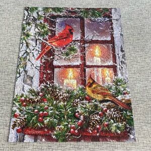 Springbok TOGETHER FOR CHRISTMAS 500 piece puzzle cardinals winter birds snow